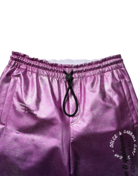 Pink Purple Two Tone Jogger Sweatpants Pants - Image 5
