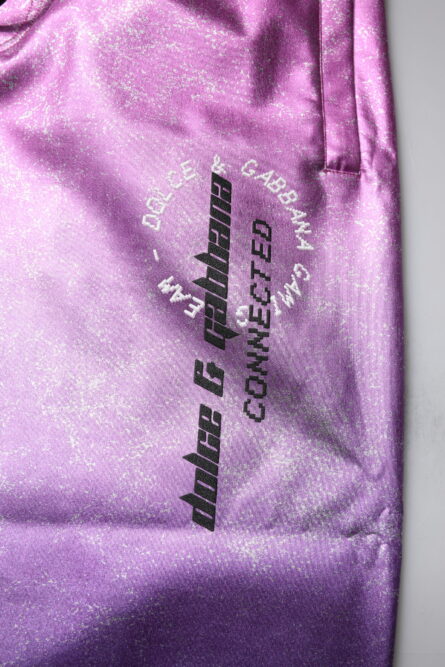 Pink Purple Two Tone Jogger Sweatpants Pants - Image 6