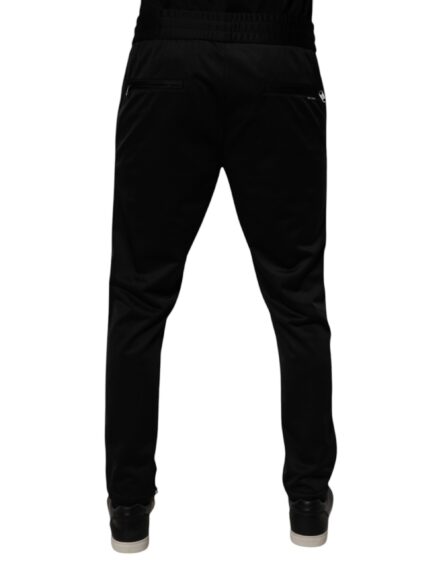 Black Polyester Men Jogger Sweatpants Pants - Image 4