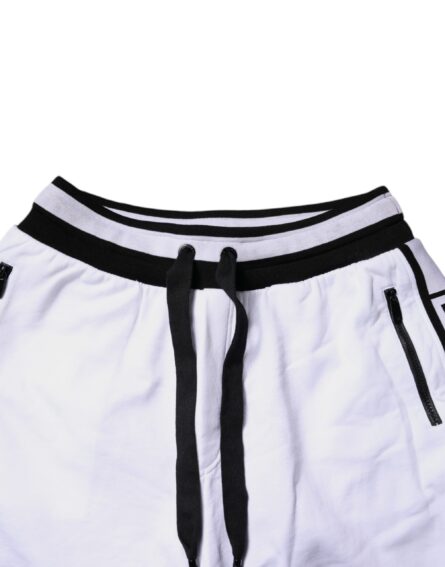 Black White Cotton Layered Sweatpants Pants - Image 5