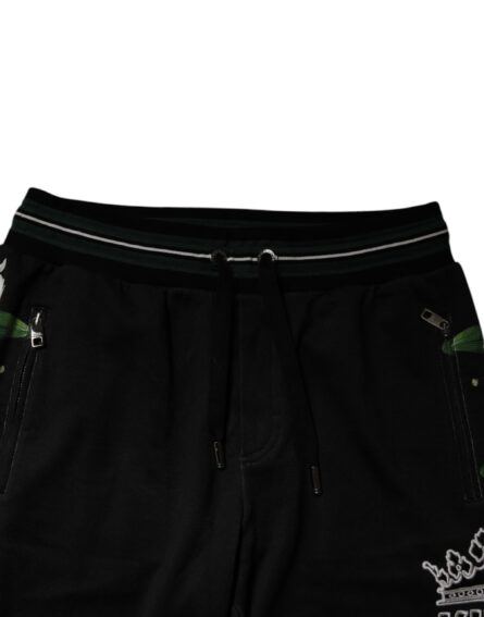 Black Floral King Men Jogger Sweatpants Pants - Image 5