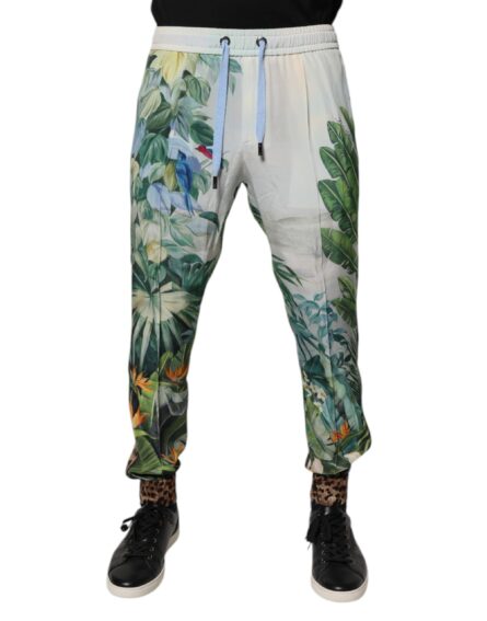 Multicolor Tropical Jogger Sweatpants Pants - Image 2