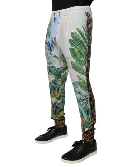 Multicolor Tropical Jogger Sweatpants Pants - Image 3
