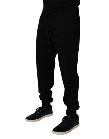 Black Cotton Blend Jogger Sweatpants Pants - Image 3