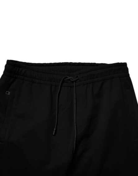 Black Cotton Blend Jogger Sweatpants Pants - Image 5