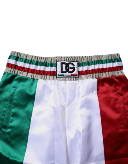 Multicolor Italia Polyester Bermuda Shorts - Image 5