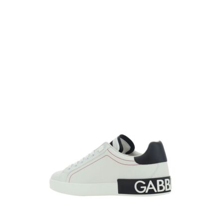 White Calf Leather Bos Taurus Low Top Sneakers - Image 3