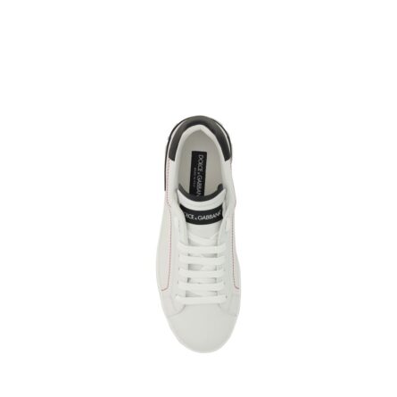 White Calf Leather Bos Taurus Low Top Sneakers - Image 4