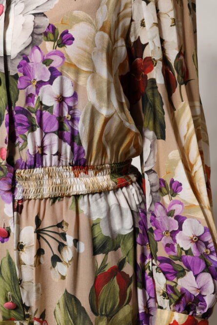 Multicolor Floral Wide Leg Jumpsuit Dress - Image 7