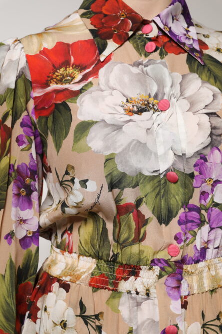Multicolor Floral Wide Leg Jumpsuit Dress - Image 8