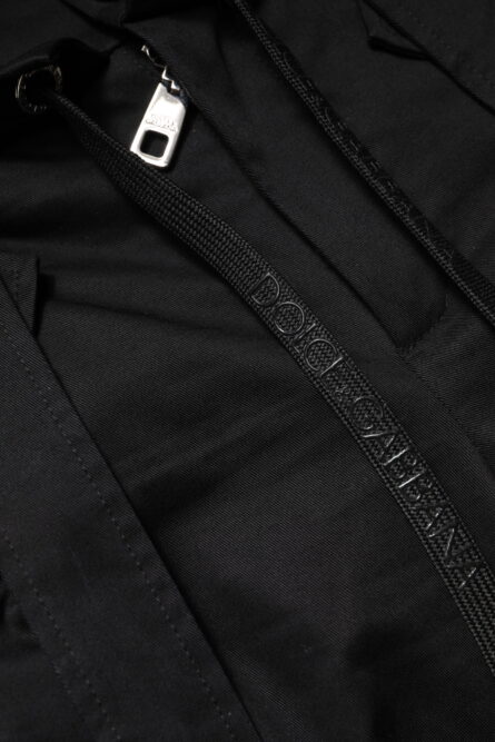 Black Cotton High Waist Cargo Pants - Image 8