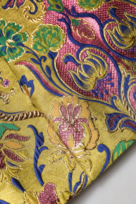 Multicolor Floral Jacquard Mid Waist Mini Skirt - Image 7