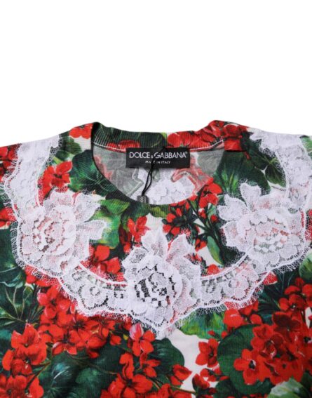 Multicolor Floral Lace Sleeveless Tank Top - Image 5