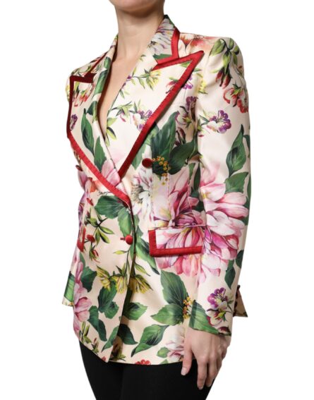 Multicolor Floral Double Breasted Jacket - Image 3