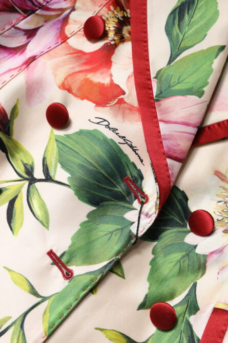 Multicolor Floral Double Breasted Jacket - Image 7