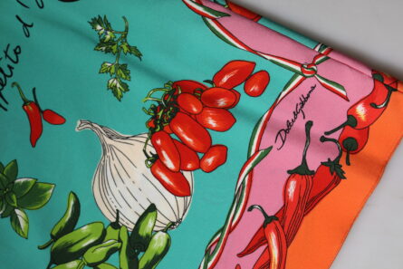 Multicolor Floral Silk Sleeveless Tank Top - Image 8