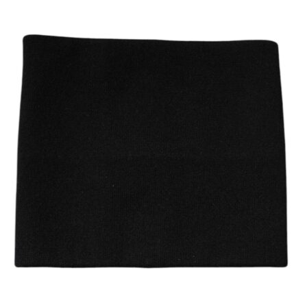 Black Cashmere Knitted Square Handkerchief Scarf - Image 3
