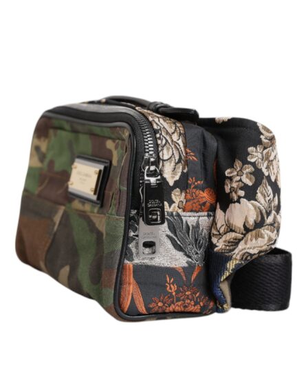 Multicolor Camouflage Patchwork Logo Waist Fanny Pack Bag - Image 3
