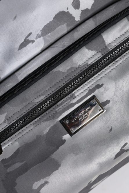 Black Camouflage Shoulder Strap Logo Plaque Bag - Image 7