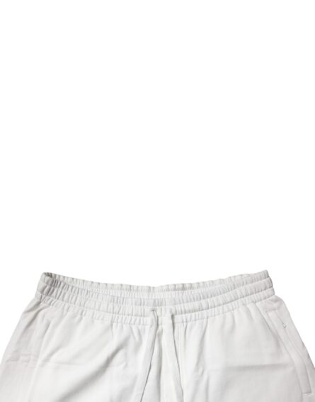 White Cotton Sweatshorts Men Bermuda Shorts - Image 10