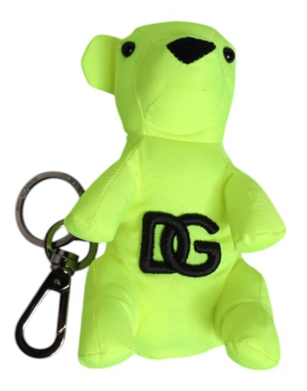 Green Bear Embroidered Logo Keychain Clasp Keyring - Image 7