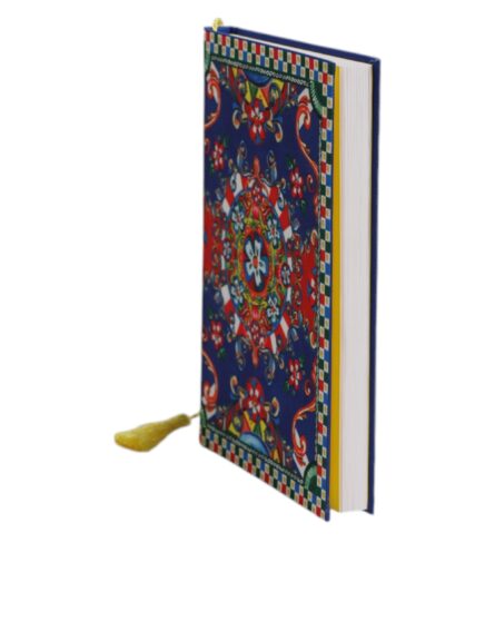 Multicolor Polyester Carretto Siciliano Print Notebook - Image 3