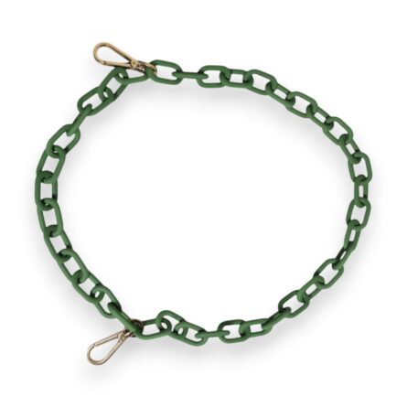 Green Plexy Acrylic Chunky Gold Hardware Wallet Chain - Image 9
