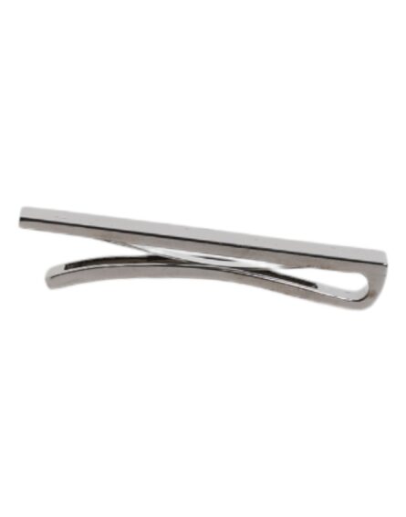 Black Tone Brass Logo Branded Tie Clip Bar - Image 8