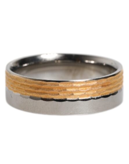 Gold Silver Tone Real Brass DG Logo Ring - Image 4