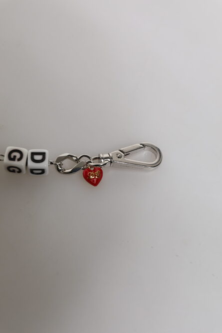 Silver Tone Brass Bead Dice Logo Embellish Charm Bracelet - Image 4