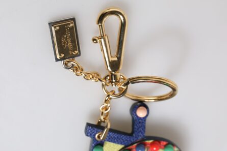 Multicolor Gold Tone Carretto Keychain Keyring - Image 5