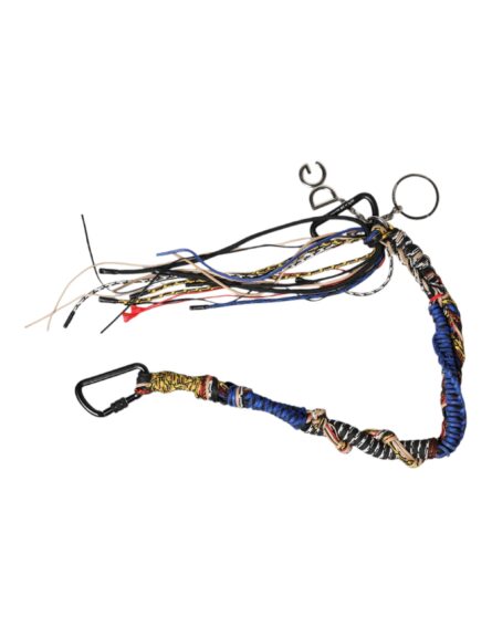 Multicolor Braided Rope Logo Bag Shoulder Strap - Image 4