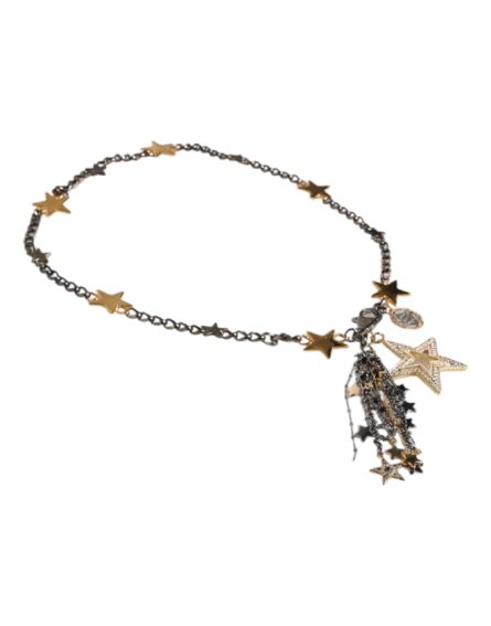 Silver Gold Brass Embellished Waist Chain Belt - Image 3