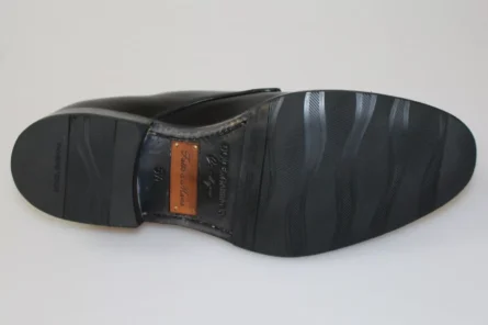 Black Leather SARTORIA Hand Made Shoes - Image 7