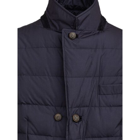 Blue Polyester Coat - Image 3