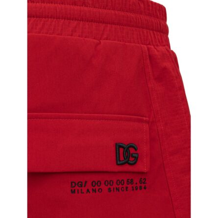 Red Polyamide Athletic Pants - Image 3