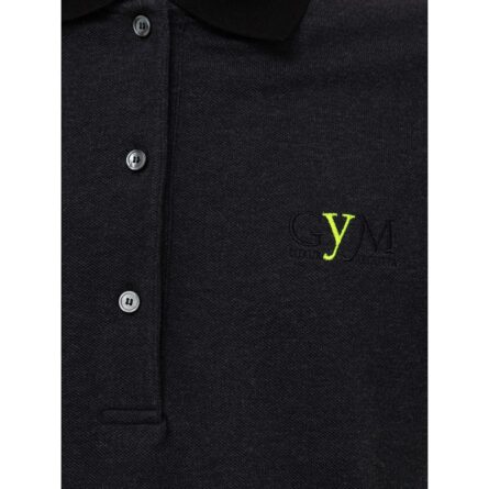 Black Cotton Polo Shirt - Image 3