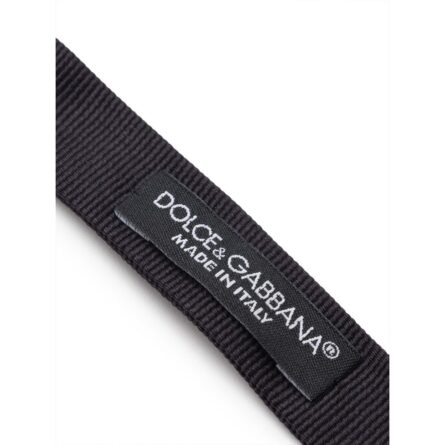 Black Silk Bowtie - Image 4