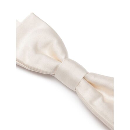 White Silk Bowtie - Image 2