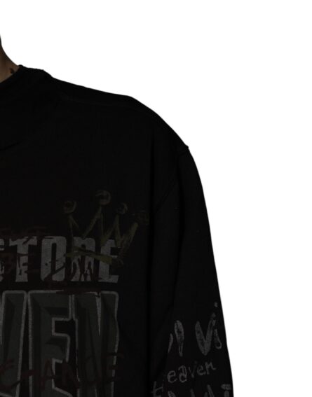 Black DG Heaven Crew Neck Pullover Sweater - Image 5