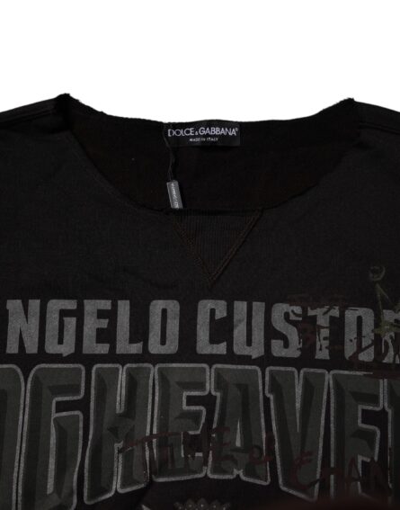 Black DG Heaven Crew Neck Pullover Sweater - Image 6