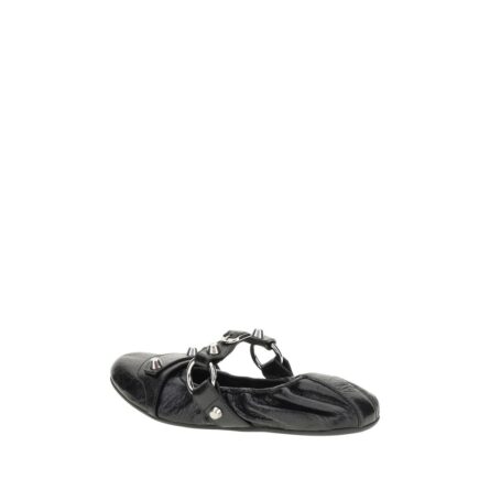 Black Calf Leather Bos Taurus Ballet Flats - Image 3