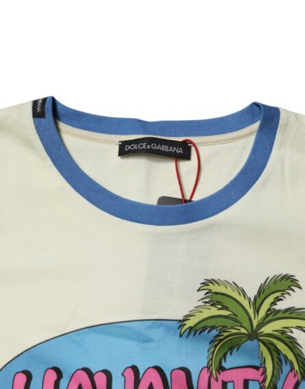 Light Yellow Cotton Short Sleeve T-shirt - Image 10
