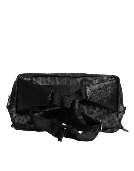 Black Gray Leopard DG Logo Belt Waist Fanny Pack Bag - Image 11