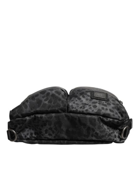 Black Gray Leopard DG Logo Belt Waist Fanny Pack Bag - Image 5