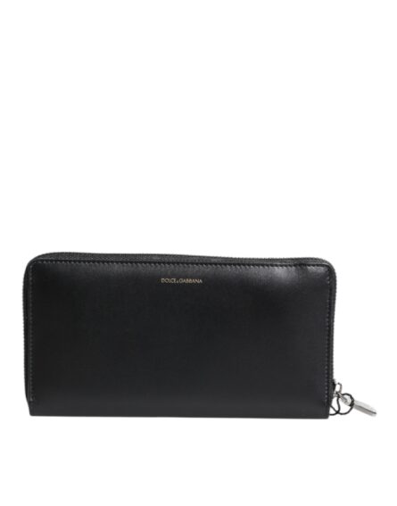 Black Blue Exotic Leather Embossed Continental Wallet - Image 8
