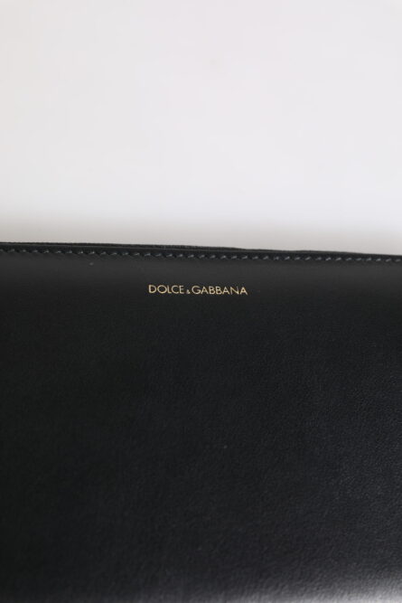 Black Blue Exotic Leather Embossed Continental Wallet - Image 6