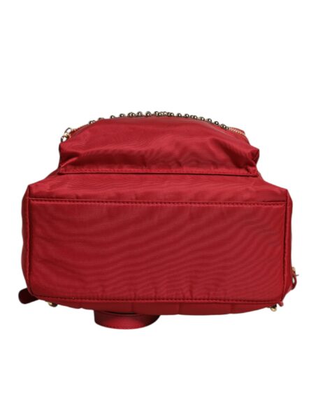 Red #DGFAMILY VULCANO Embellishment Backpack Bag - Image 12