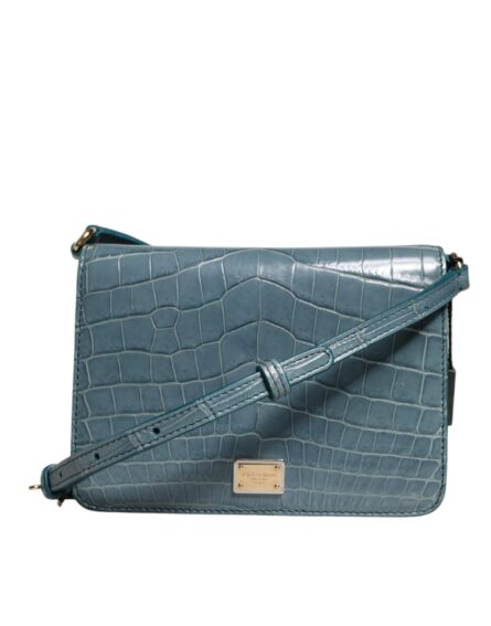 Green Exotic Leather DG Plaque Crossbody Mini Bag - Image 3