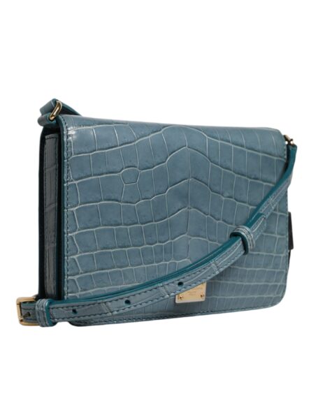 Green Exotic Leather DG Plaque Crossbody Mini Bag - Image 4